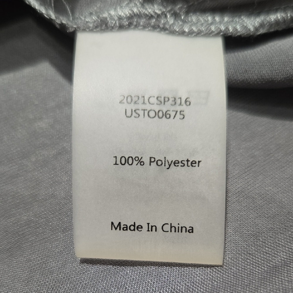 Universal Standard Silky Gray Short Sleeve Blouse - Picture 7 of 8